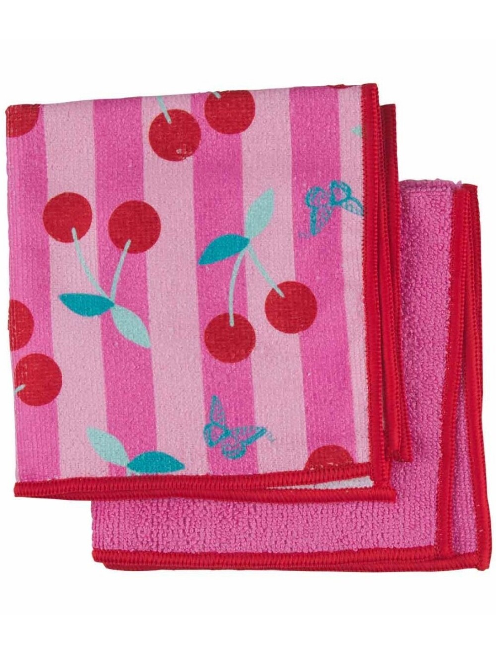 Dolly Parton Pink Cherry Print Microfiber Cloth Set - Picture 3 of 7